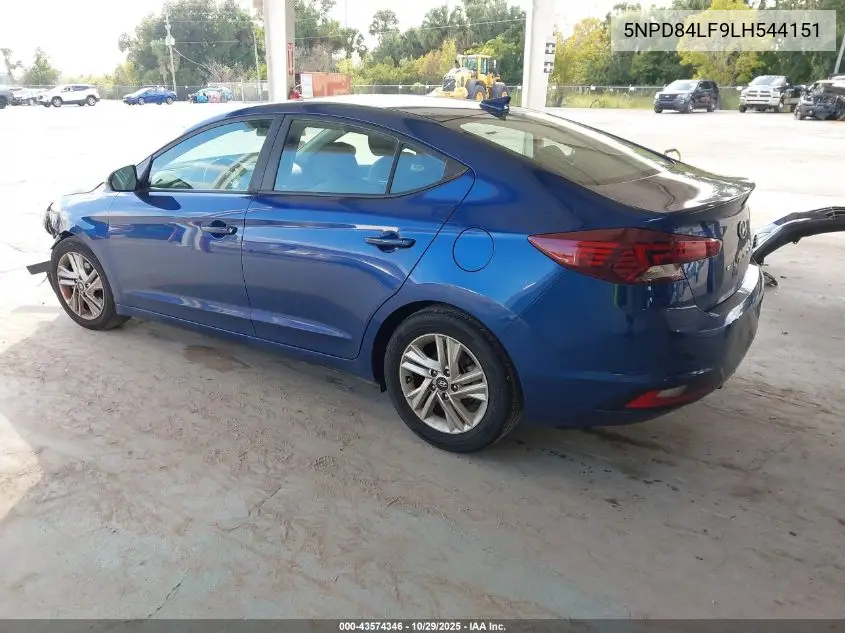 5NPD84LF9LH544151 2020 Hyundai Elantra Sel