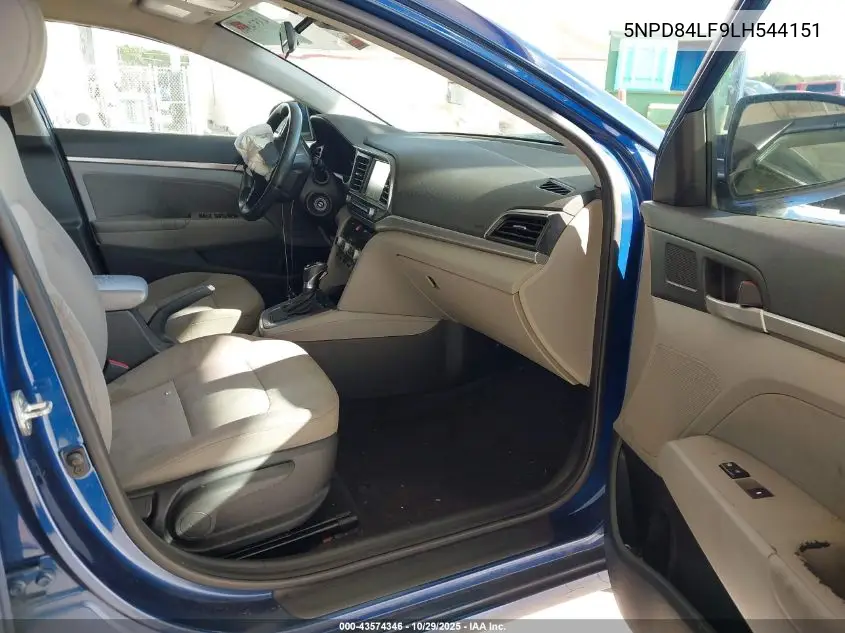 5NPD84LF9LH544151 2020 Hyundai Elantra Sel