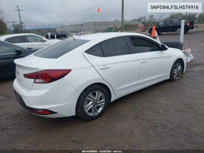 5NPD84LF5LH579916 2020 Hyundai Elantra Sel