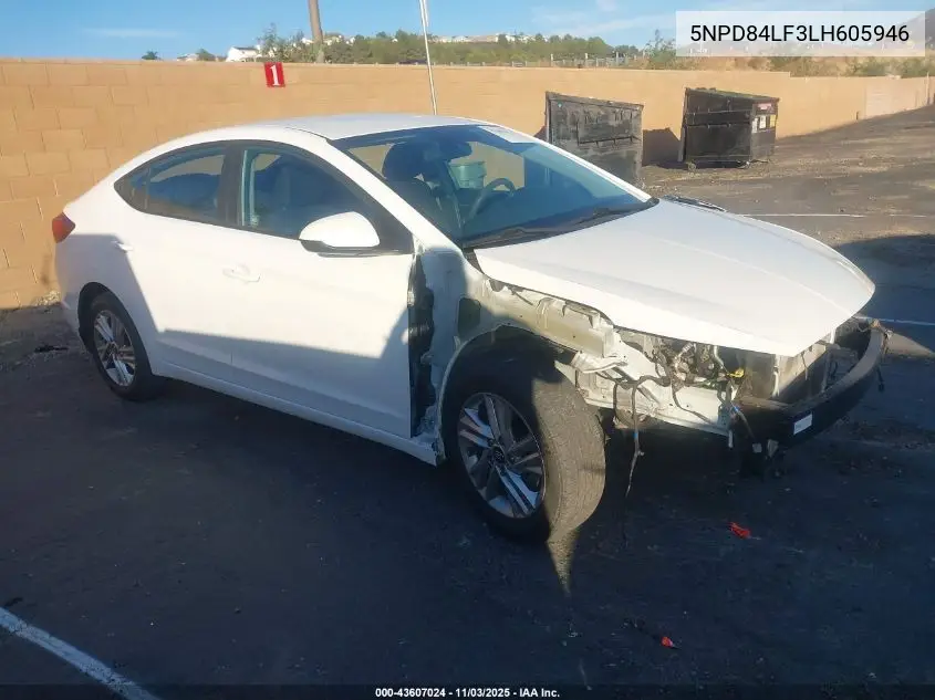 5NPD84LF3LH605946 2020 Hyundai Elantra Sel