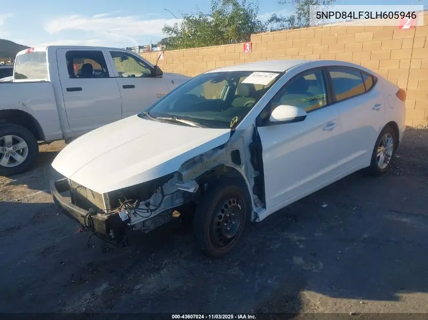 5NPD84LF3LH605946 2020 Hyundai Elantra Sel