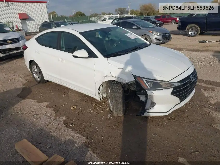 5NPD84LF5LH553526 2020 Hyundai Elantra Sel