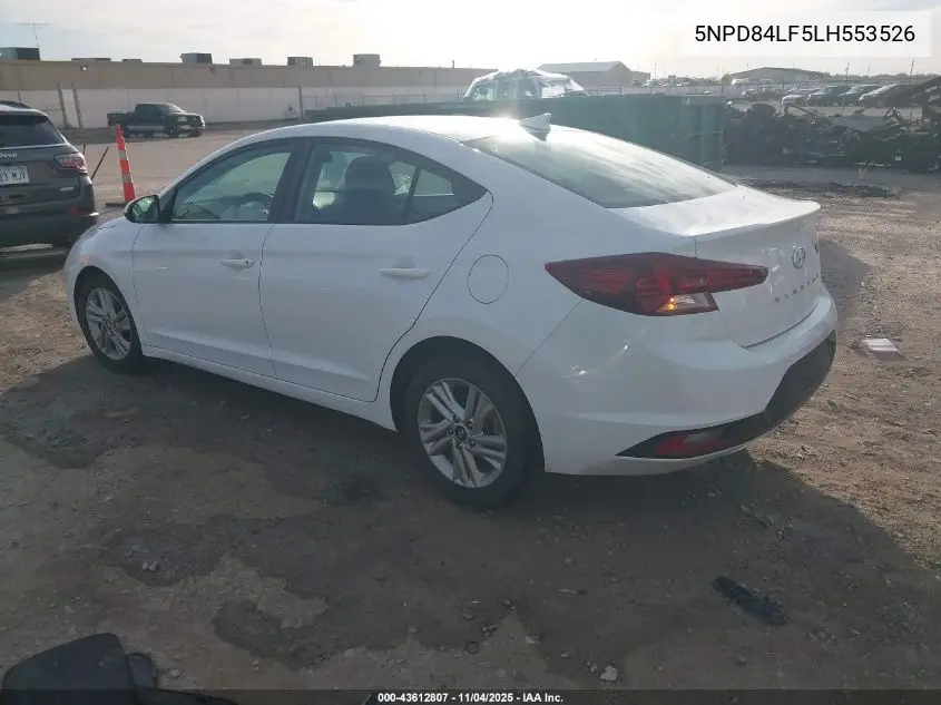 5NPD84LF5LH553526 2020 Hyundai Elantra Sel