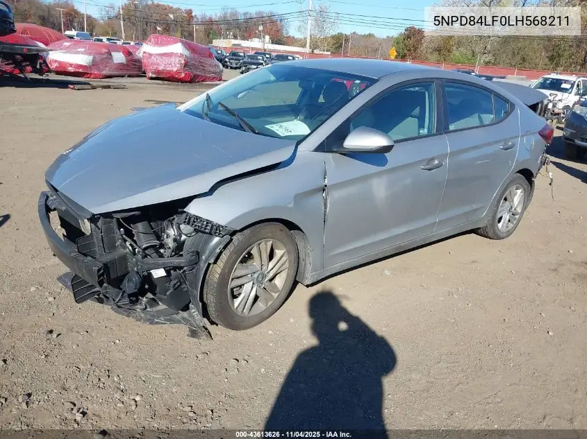 5NPD84LF0LH568211 2020 Hyundai Elantra Sel