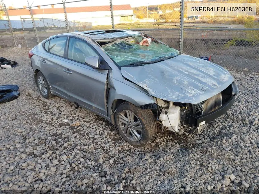 5NPD84LF6LH626368 2020 Hyundai Elantra Value Edition