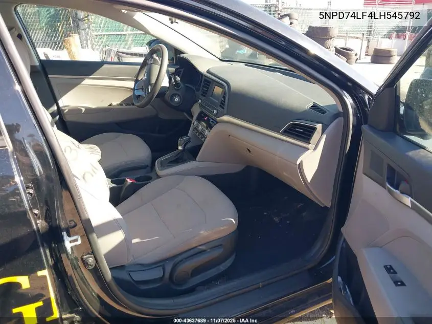 5NPD74LF4LH545792 2020 Hyundai Elantra Se