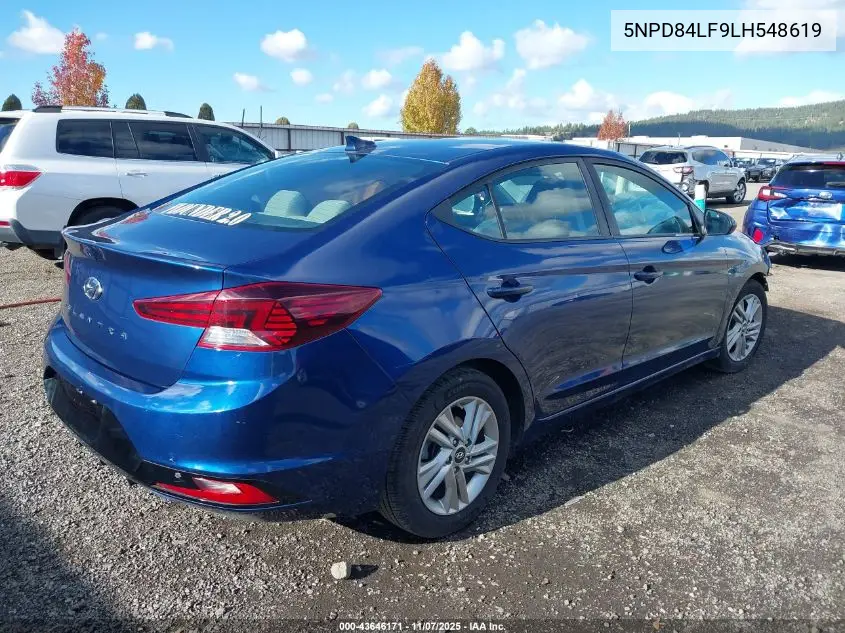 5NPD84LF9LH548619 2020 Hyundai Elantra Sel