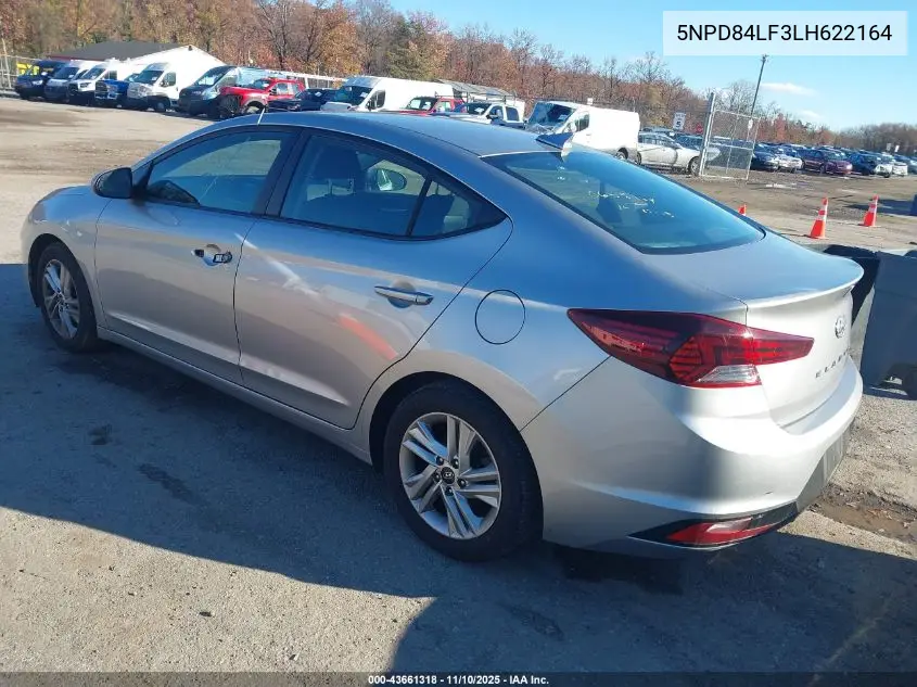 5NPD84LF3LH622164 2020 Hyundai Elantra Sel