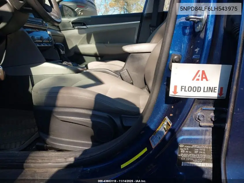 5NPD84LF6LH543975 2020 Hyundai Elantra Value Edition