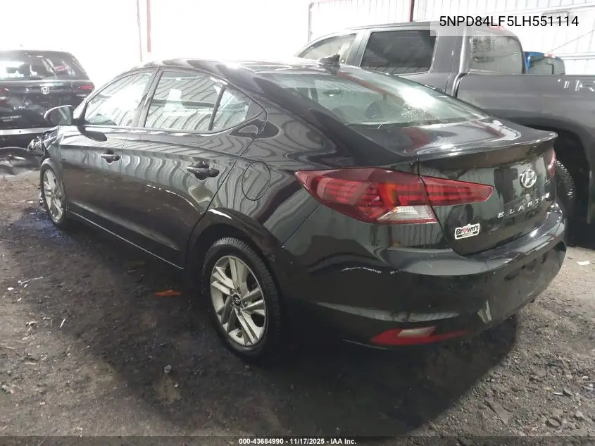 5NPD84LF5LH551114 2020 Hyundai Elantra Value Edition