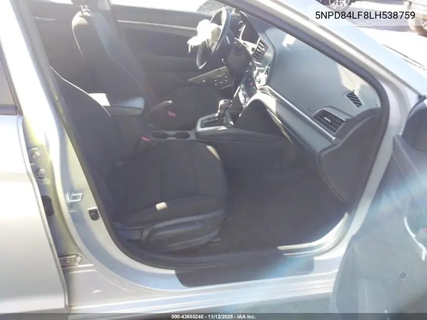 5NPD84LF8LH538759 2020 Hyundai Elantra Value Edition