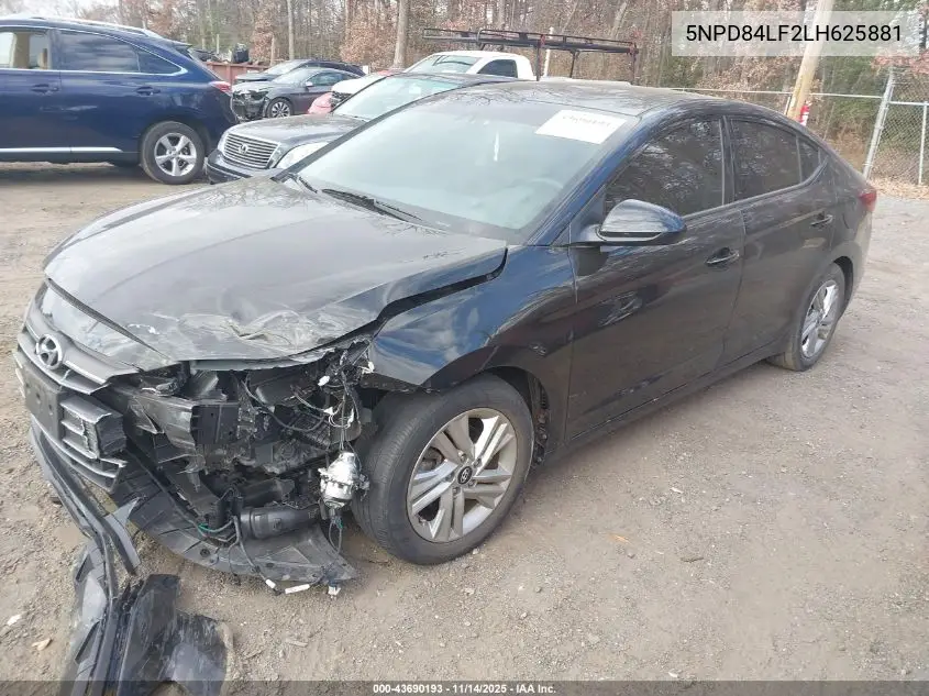 5NPD84LF2LH625881 2020 Hyundai Elantra Value Edition