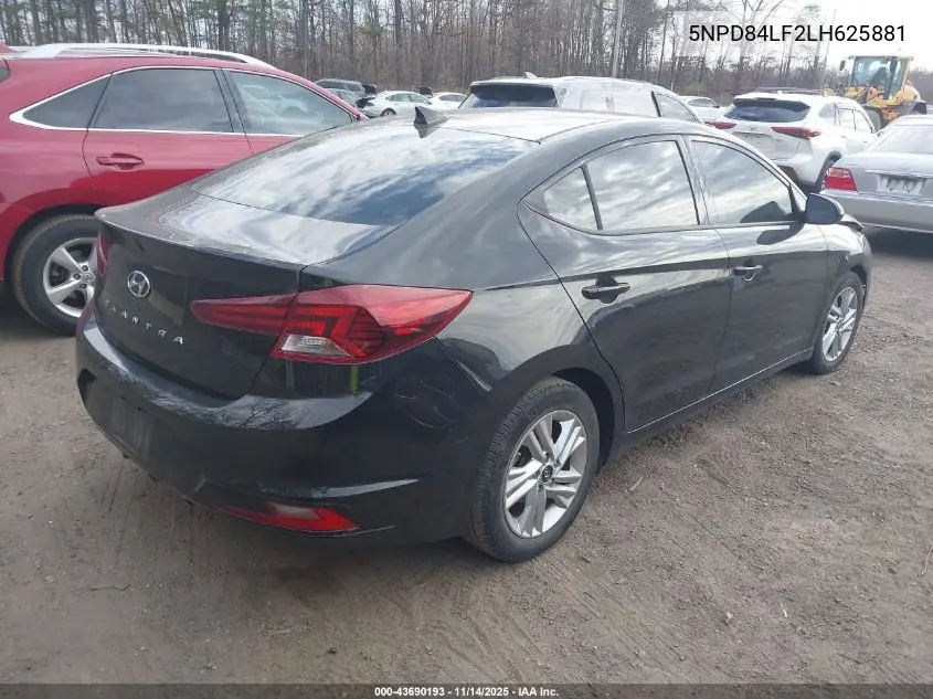 5NPD84LF2LH625881 2020 Hyundai Elantra Value Edition