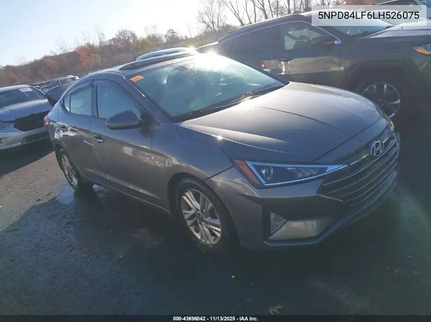 5NPD84LF6LH526075 2020 Hyundai Elantra Value Edition