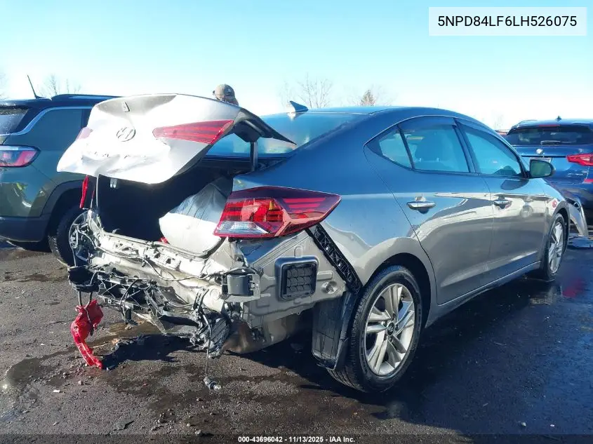 5NPD84LF6LH526075 2020 Hyundai Elantra Value Edition