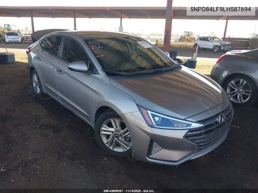 5NPD84LF9LH587694 2020 Hyundai Elantra Sel