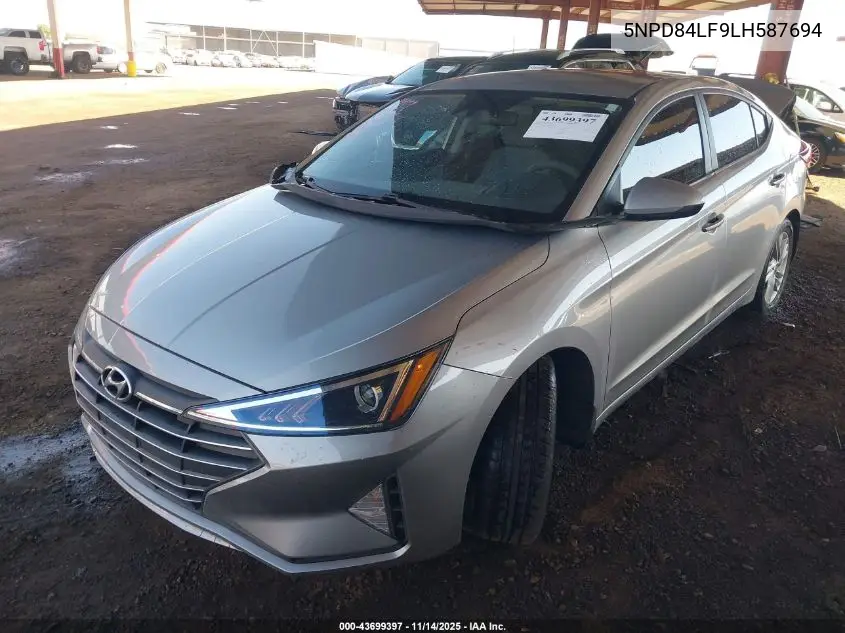 5NPD84LF9LH587694 2020 Hyundai Elantra Sel