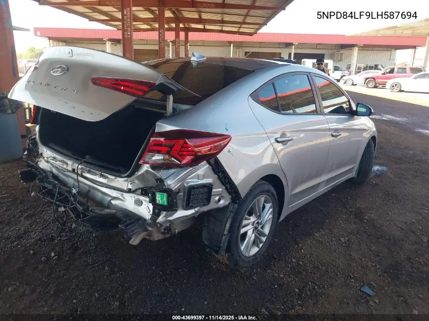 5NPD84LF9LH587694 2020 Hyundai Elantra Sel