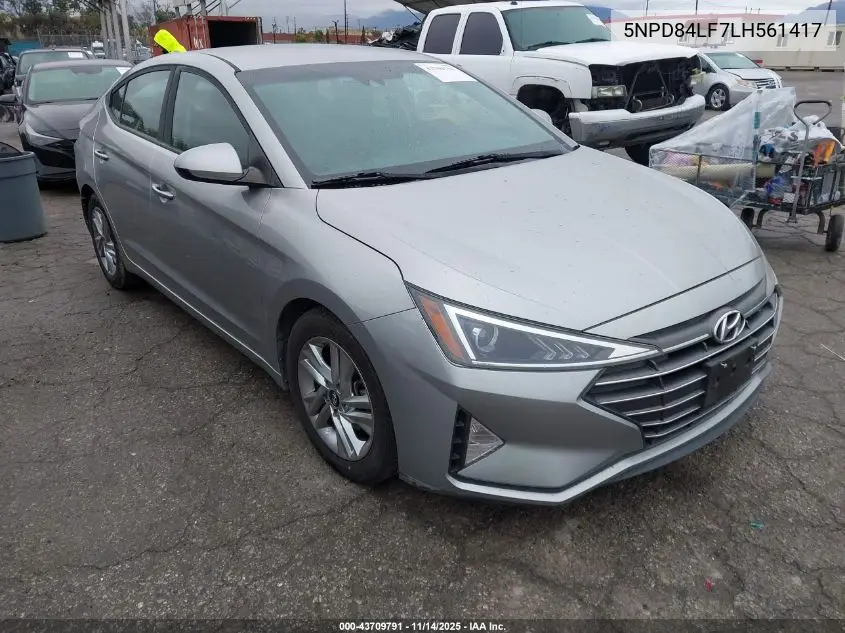 5NPD84LF7LH561417 2020 Hyundai Elantra Sel