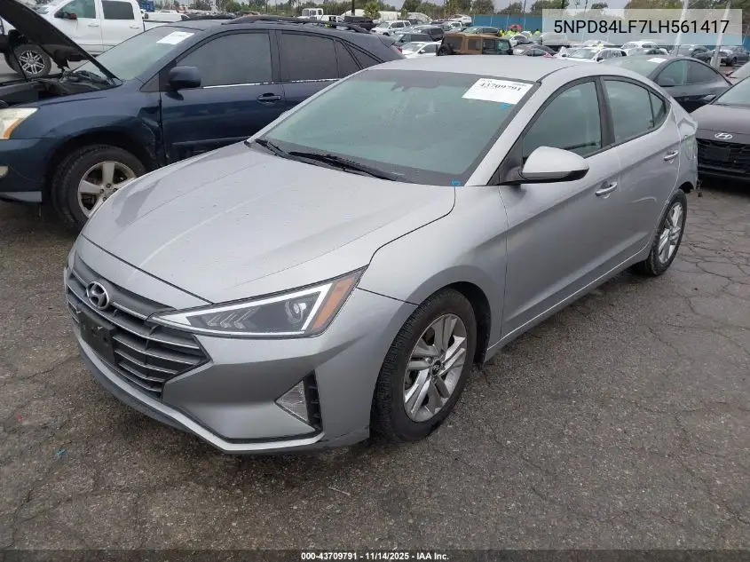 5NPD84LF7LH561417 2020 Hyundai Elantra Sel