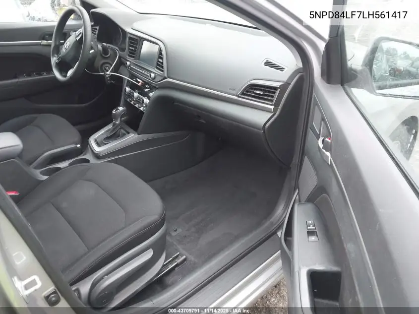 5NPD84LF7LH561417 2020 Hyundai Elantra Sel