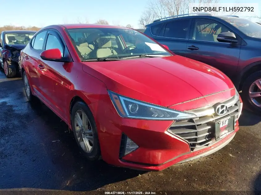 5NPD84LF1LH592792 2020 Hyundai Elantra Sel