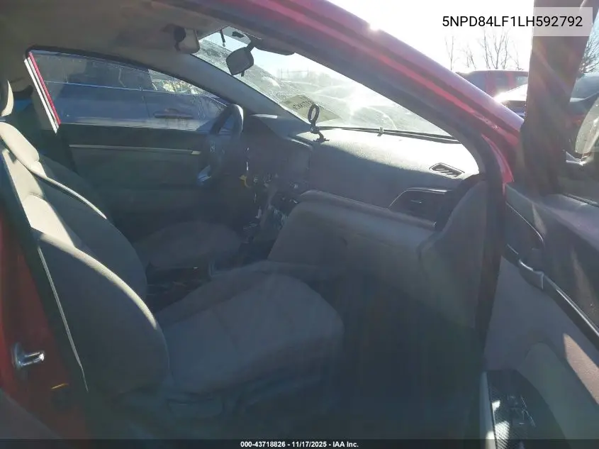 5NPD84LF1LH592792 2020 Hyundai Elantra Sel