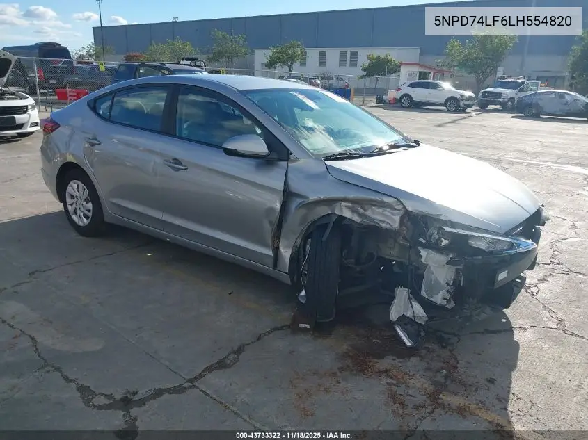5NPD74LF6LH554820 2020 Hyundai Elantra Se
