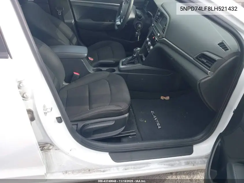 5NPD74LF8LH521432 2020 Hyundai Elantra Se