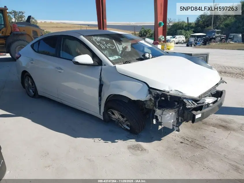 5NPD84LFXLH597263 2020 Hyundai Elantra Sel