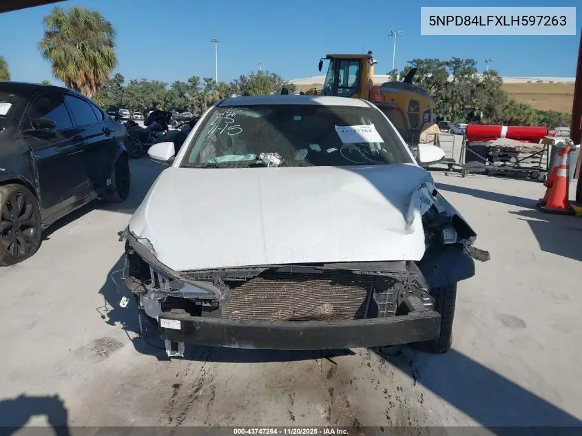 5NPD84LFXLH597263 2020 Hyundai Elantra Sel