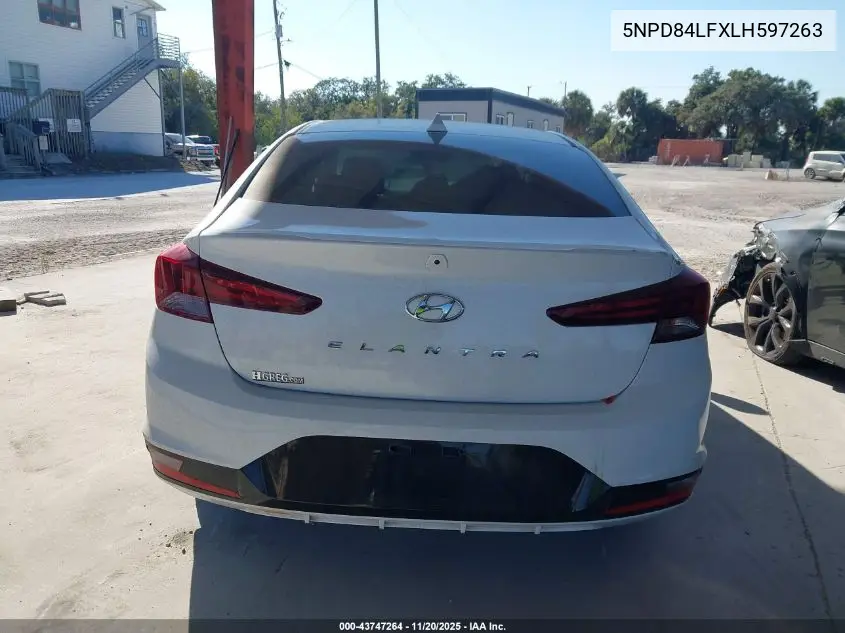 5NPD84LFXLH597263 2020 Hyundai Elantra Sel