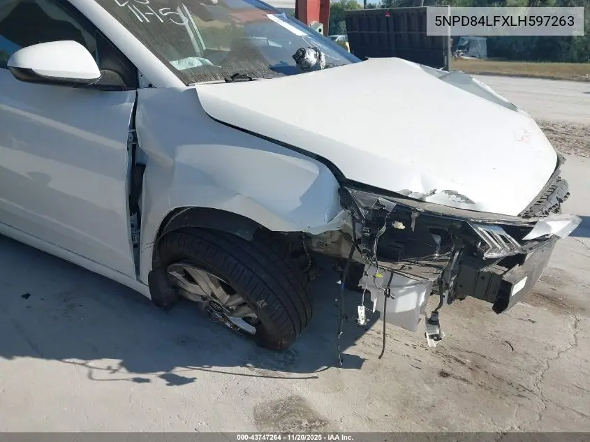 5NPD84LFXLH597263 2020 Hyundai Elantra Sel