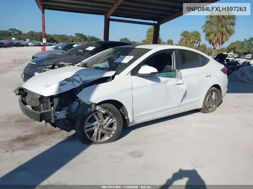 5NPD84LFXLH597263 2020 Hyundai Elantra Sel