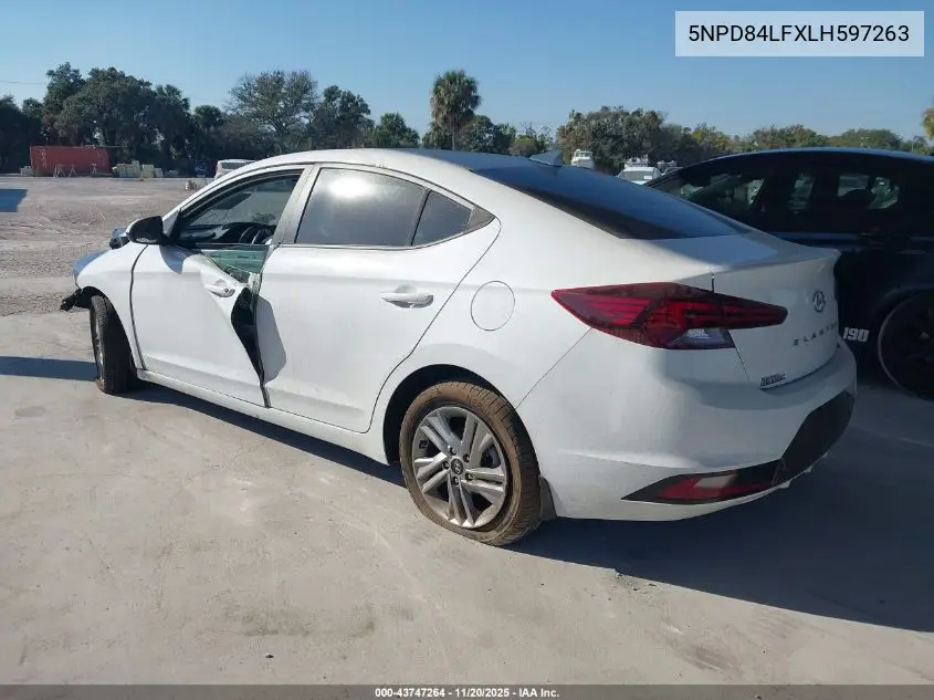 5NPD84LFXLH597263 2020 Hyundai Elantra Sel