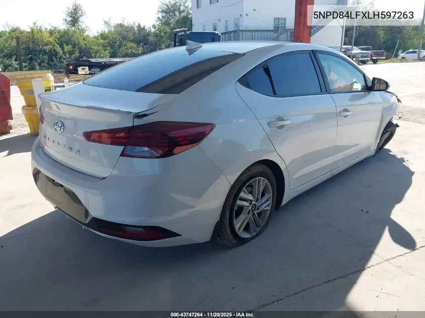 5NPD84LFXLH597263 2020 Hyundai Elantra Sel