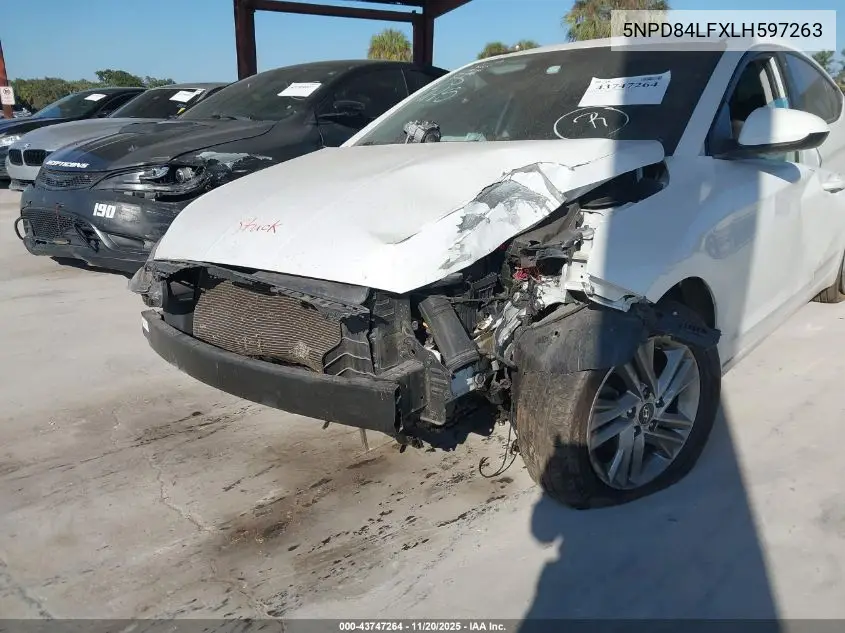 5NPD84LFXLH597263 2020 Hyundai Elantra Sel