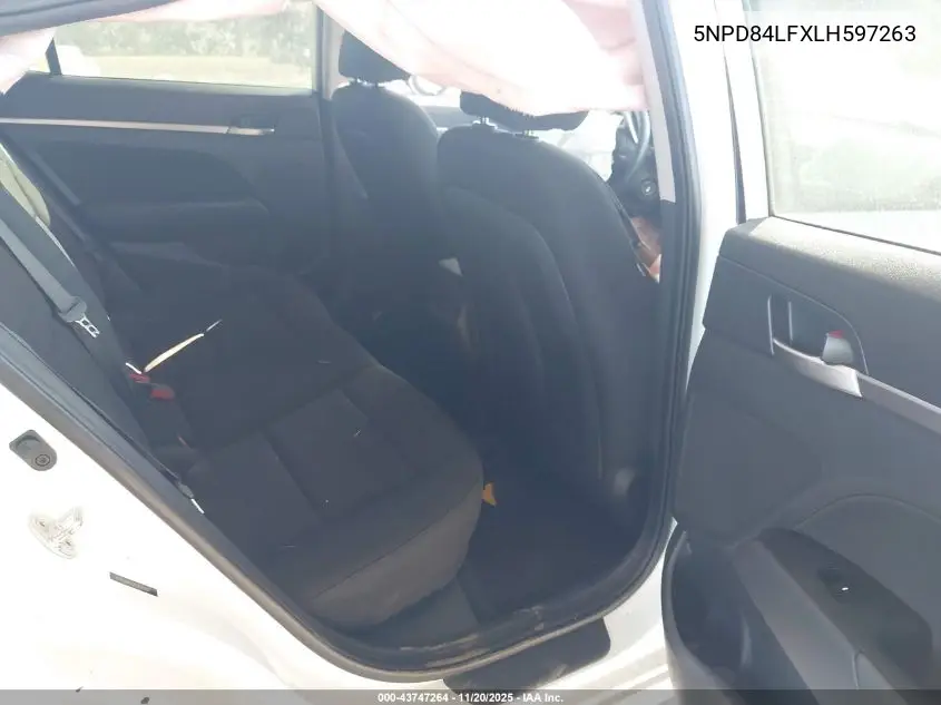 5NPD84LFXLH597263 2020 Hyundai Elantra Sel