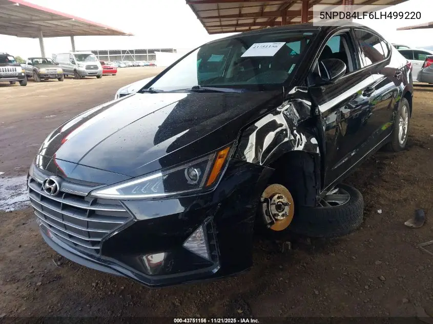5NPD84LF6LH499220 2020 Hyundai Elantra Value Edition