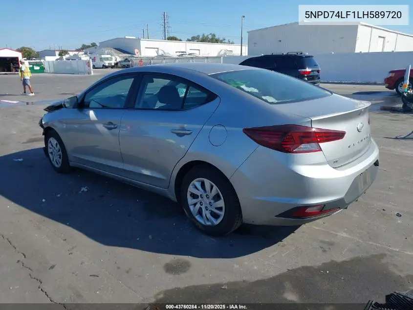 5NPD74LF1LH589720 2020 Hyundai Elantra Se