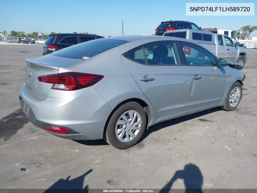 5NPD74LF1LH589720 2020 Hyundai Elantra Se