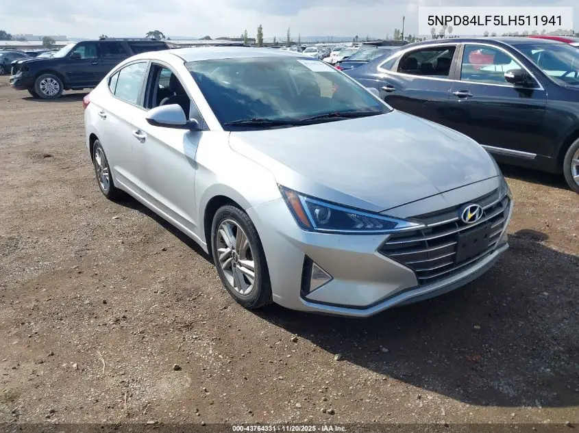 5NPD84LF5LH511941 2020 Hyundai Elantra Sel