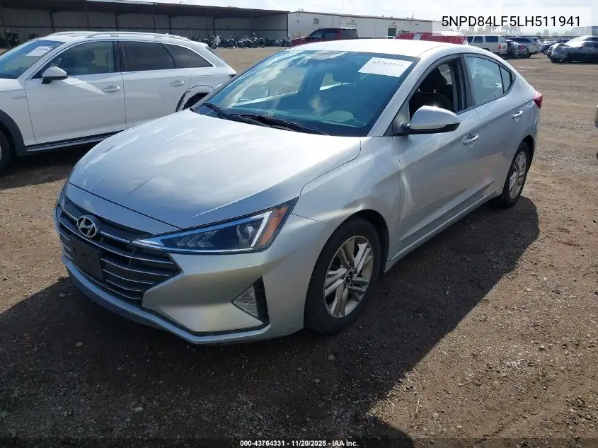 5NPD84LF5LH511941 2020 Hyundai Elantra Sel