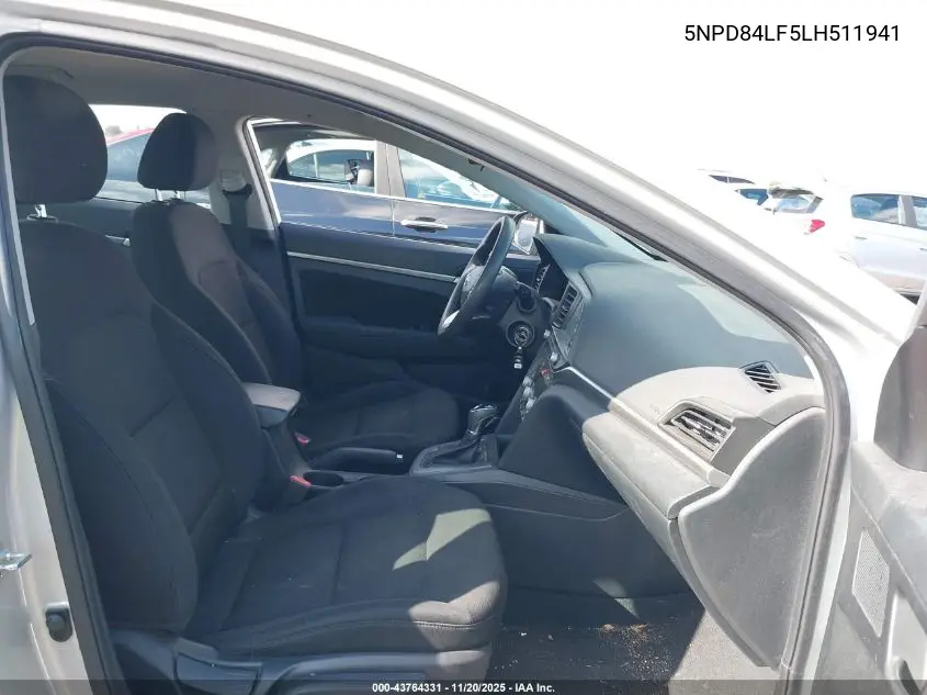 5NPD84LF5LH511941 2020 Hyundai Elantra Sel
