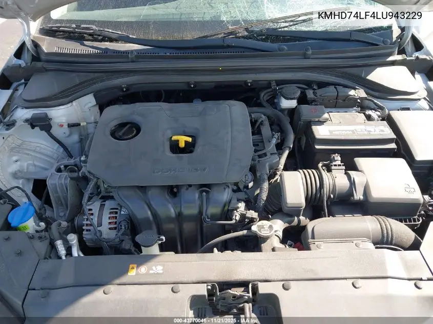 KMHD74LF4LU943229 2020 Hyundai Elantra Se
