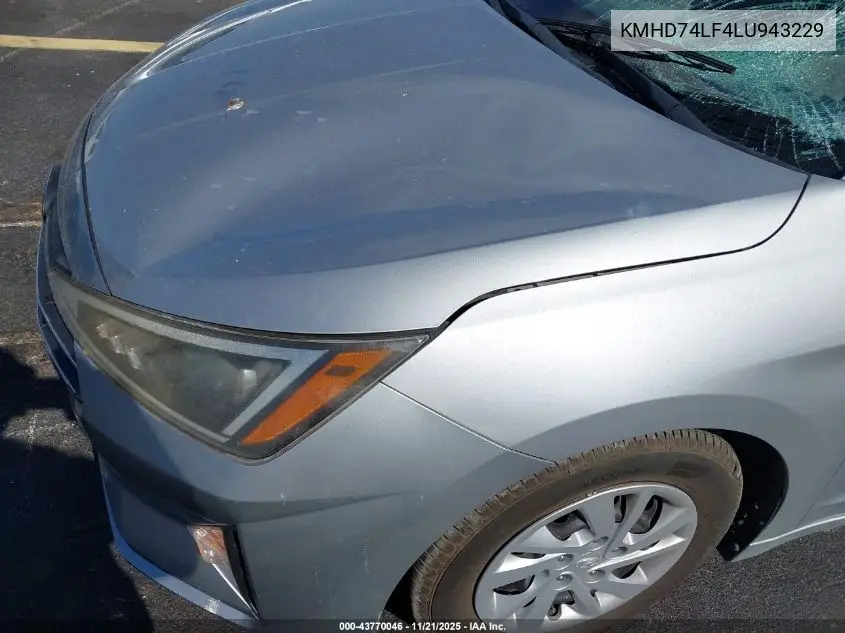 KMHD74LF4LU943229 2020 Hyundai Elantra Se