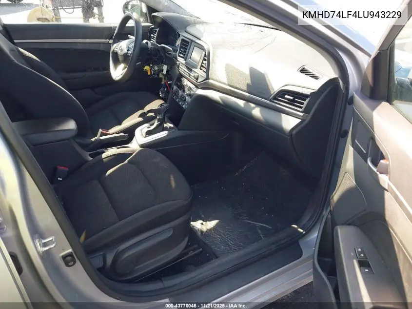 KMHD74LF4LU943229 2020 Hyundai Elantra Se