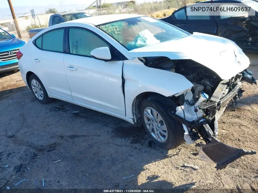 5NPD74LF6LH609637 2020 Hyundai Elantra Se