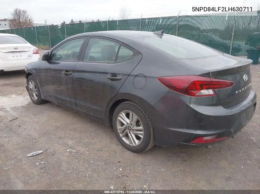5NPD84LF2LH630711 2020 Hyundai Elantra Value Edition