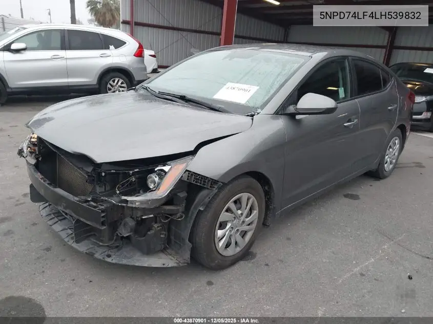5NPD74LF4LH539832 2020 Hyundai Elantra Se